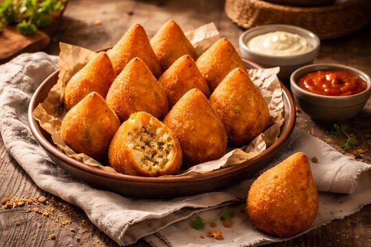 coxinhas de frango boa apresenta&ccedil;&atilde;o