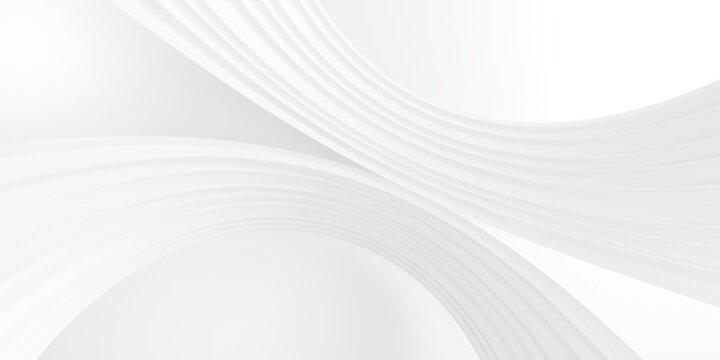 Elegant white curved planes and smooth surfaces in a minimalist 3D space.