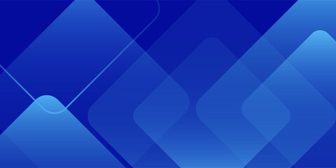 Obraz premium Gradient blue polygon shapes background. Modern technology wallpaper design