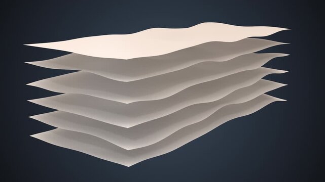 Animation concept of the mattress foam layers