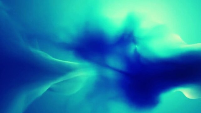 Dramatic and cinematic abstract fluid animation with deep blue tones and soft light reflections. Suitable for mysterious atmospheric scenes, artistic intros, and deep-sea themed visuals.