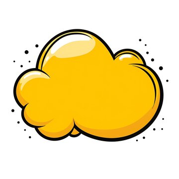 Colorful Cartoon Ellipsis Speech Bubble Vector