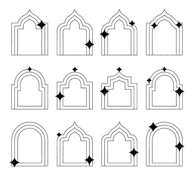 Architectural Arches Vector Illustration