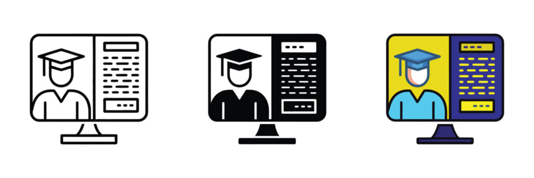 Student portal dashboard interface illustrating access to schedules, grades and study materials for online learning and academic management systems.