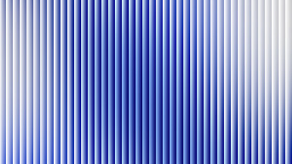 Obraz premium Modern abstract blue and white ribbed glass background with vertical fluted lines
