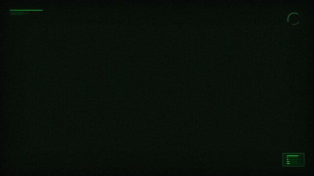 Futuristic green data scanning animation, abstract cyber security background loop