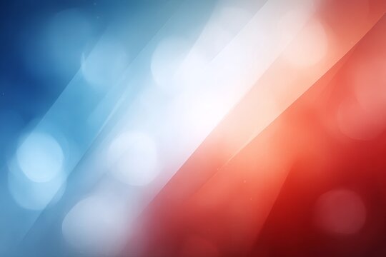 Patriotic celebration background with light rays and bokeh for Memorial Day or July 4th marketing.