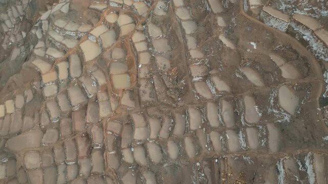 Maras Salt Mines in Sacred Valley Near Cusco Peru