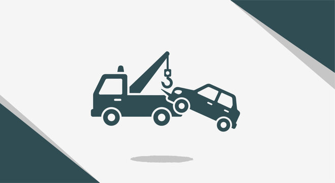 Tow truck recovering a stranded vehicle.