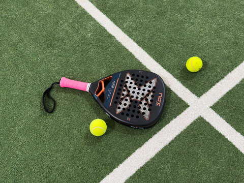 Vilamoura, Portugal, March 11, 2026. Padel racket nox