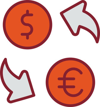 Currency Exchange Vector Icon