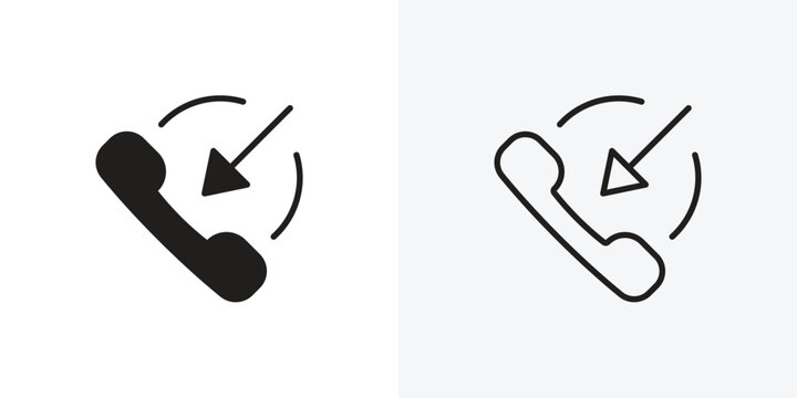 Incoming Call vectors icons pack for apps and Ui Ux desigs