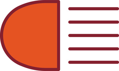 Headlight Vector Icon © Malik Grafix