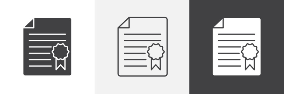 Declarations icon element for design projects and web designs