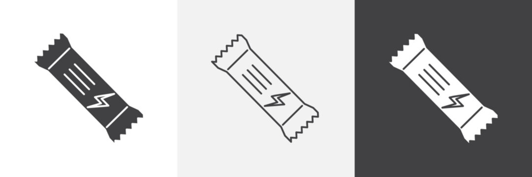 Energy bar icon element for design projects and web designs