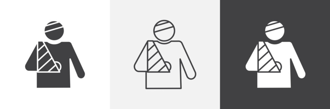 Injury icon element for design projects and web designs