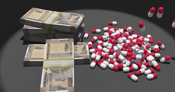 Indian healthcare costs rupees pills and medical expenses