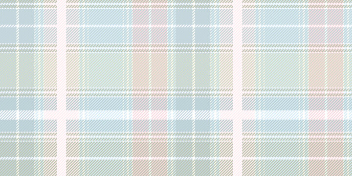 Scottish tartan, a traditional checkered pattern in pastel tones. Modern Scandinavian design in soft shades. Classic minimalism. Vector