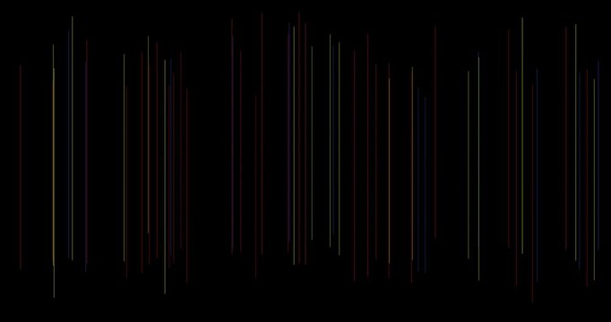 Animated vertical lines abstract background digital data stream