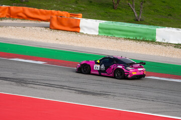 Obraz premium Portimao, Portugal, January 17, 2026 view over racing track Algarve International winter series