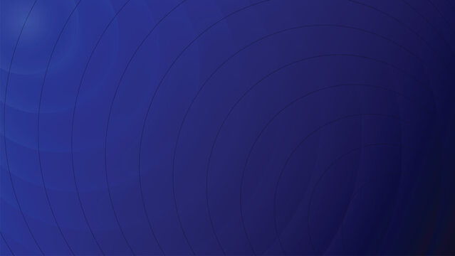 Abstract deep blue radial gradient background with subtle concentric curved lines creating modern visual effect ideal for digital designs and creative backdrops.
