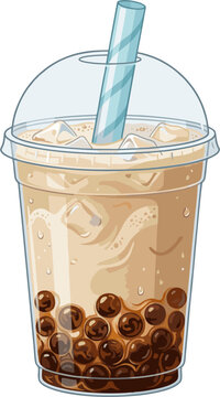 irresistible frosty iced coffee frappe summer delight illustration