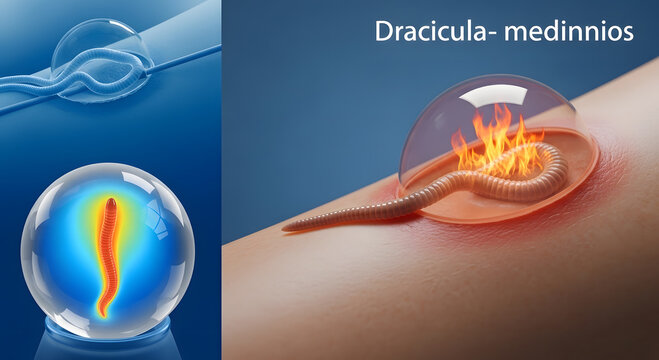 Leeches in medical use with blood vessel and heat application