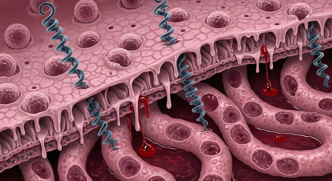 Cancer cells invade blood vessels with DNA mutations spreading rapidly