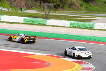 Obraz premium Portimao, Portugal, January 17, 2026 view over racing track Algarve International winter series