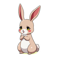 Obraz premium Cute Jackrabbit Clipart 07