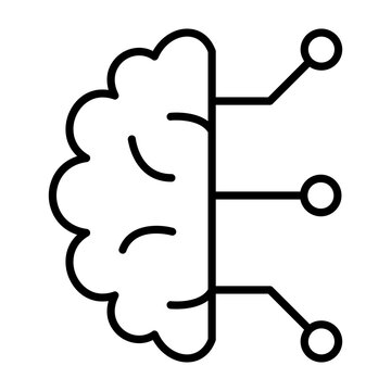 Machine Learning vector icon 