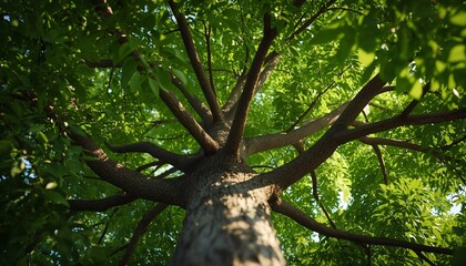 Fototapeta premium green tree in the forest