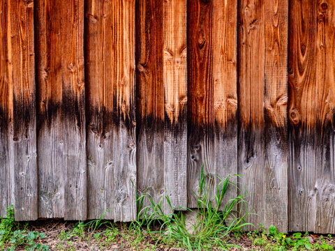 Bretterwand Wetterseite