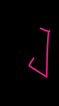 Neon glowing Pi symbol on black background for technology and mathematics concept