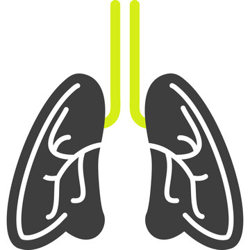 Lungs Vector Icon