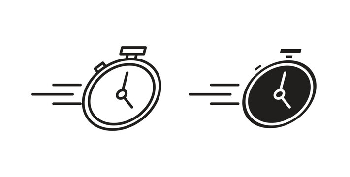 Express icon on white background. icon set