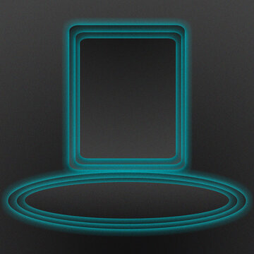 abstract circle and ractangle light glowing 3d grainy texture background. Soft Gaussian blur light glow. Modern smooth flowing mesh. Design backdrop template banner.&nbsp;Perfect for Social Media template.