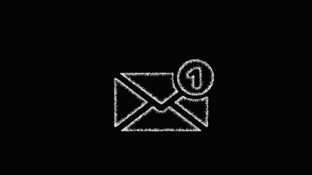 Sketch new email icon animation - smooth progressive reveal