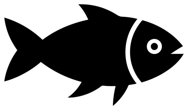 seafood fish flat icon vector design
