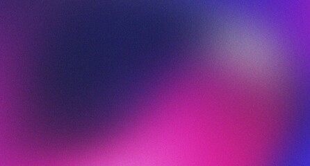 Obraz premium Abstract grainy gradient background with purple, blue, and pink colors creating a mesmerizing and atmospheric effect with noise texture.