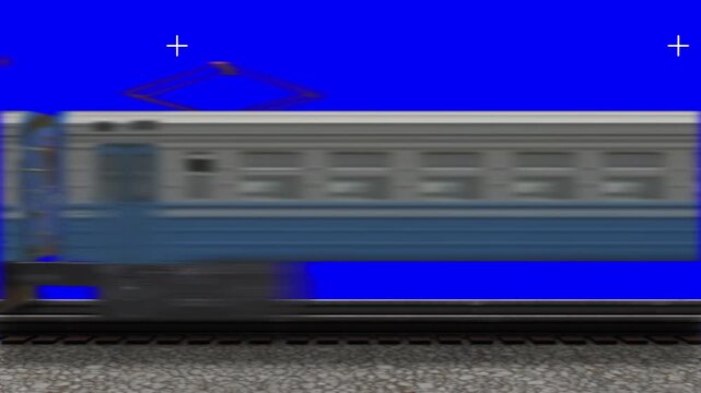 High Speed Train Motion with Chroma Background