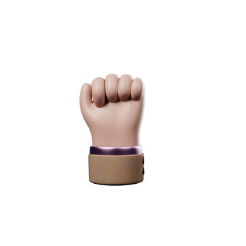 Handgeste 3D, PNG - Faust