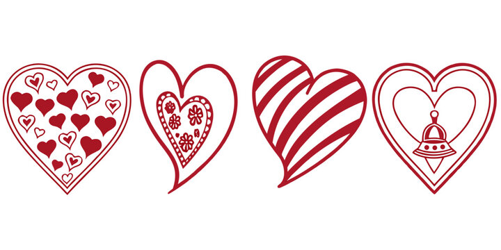 Pink and white conch seashells arranged in a row