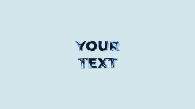 Clean Quick Elegant Wide Title with Outline to Glossy Text Evolution