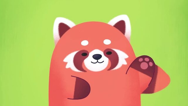 green screen red panda 