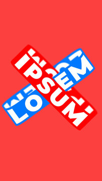 Kinetic Band Text Loop Vertical Title for Mobile Video and Stories