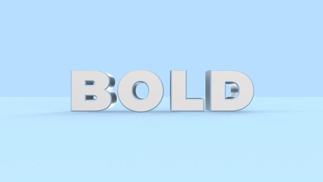 Elegant Bold 3D Text Wide Title with Fast Falling Drop Animation