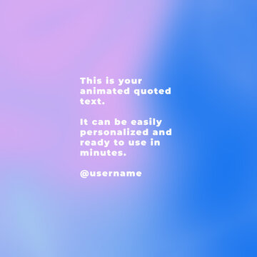 Square Decoding Animated Text Reveal for Social Media Post