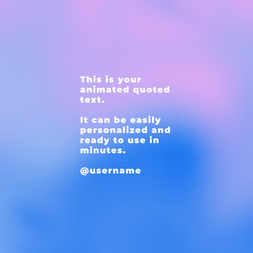 Square 3D Typewriter Animated Text for Social Media Post