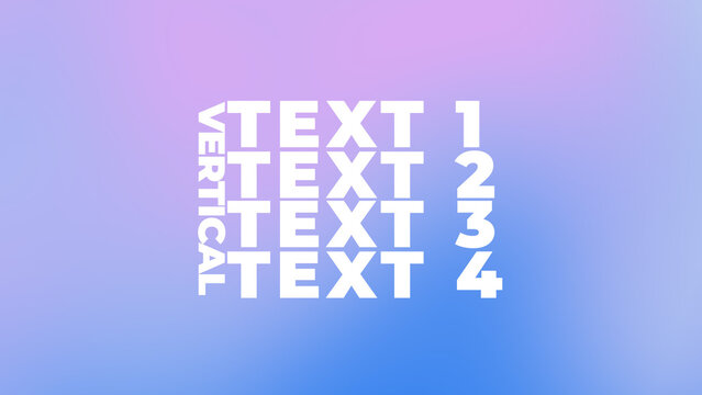 Kinetic Typography Stack with Modern Animated Text Lines